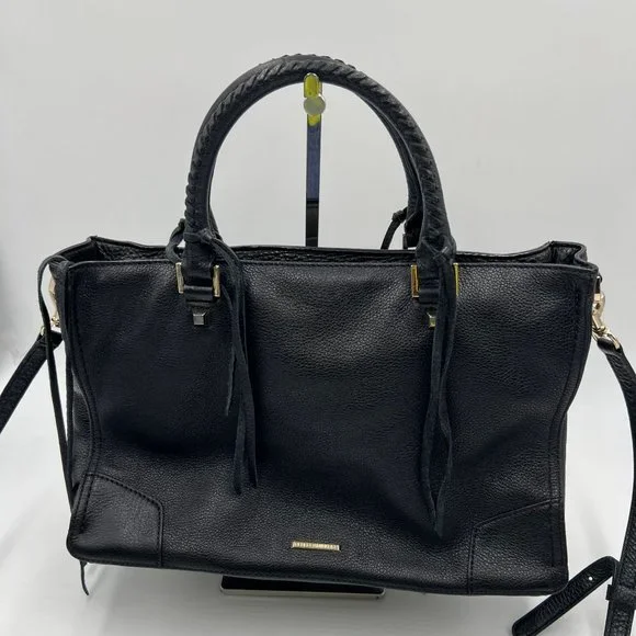 Rebecca Minkoff Black Leather Regan Satchel - Picture 3 of 16